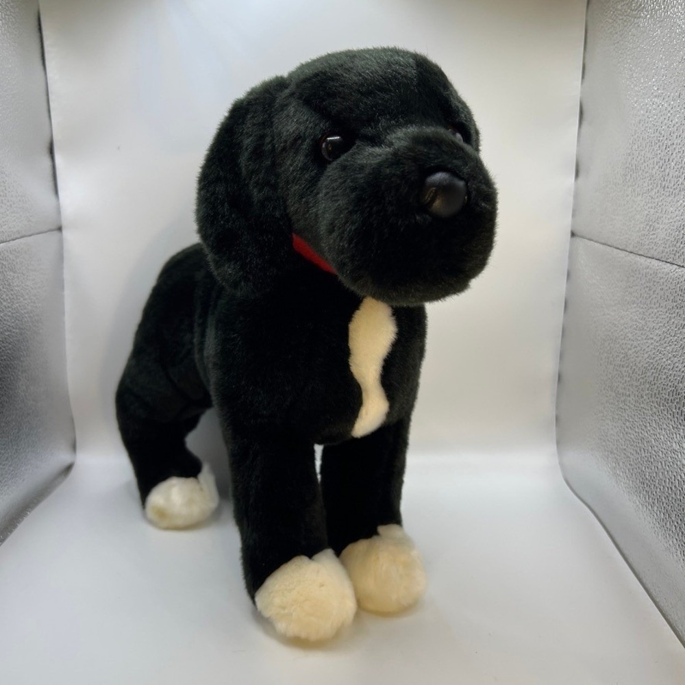 Douglas Cuddle Toys Twister Dog Plush Black Lab Pitbull Mix 16"